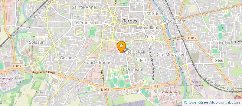 localisation de l'entreprise SCI ALIFLO  TARBES