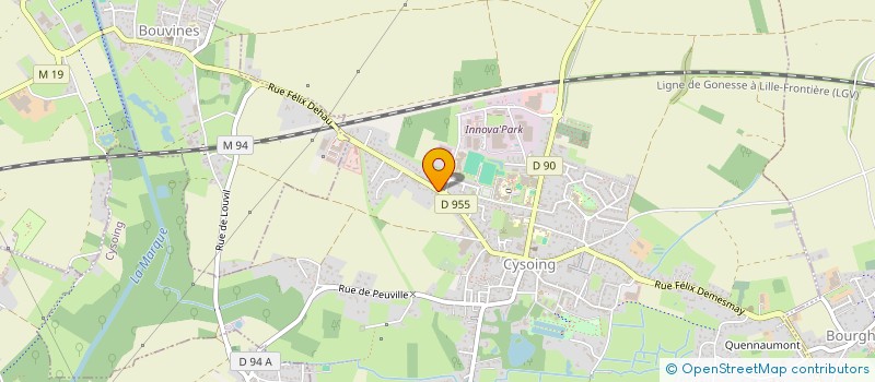 localisation de l'entreprise SCI ALIJOHK  CYSOING