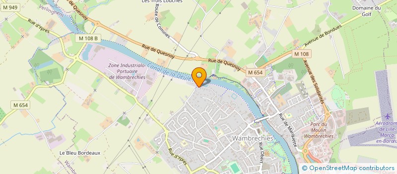 localisation de l'entreprise SCI ALILOU  WAMBRECHIES