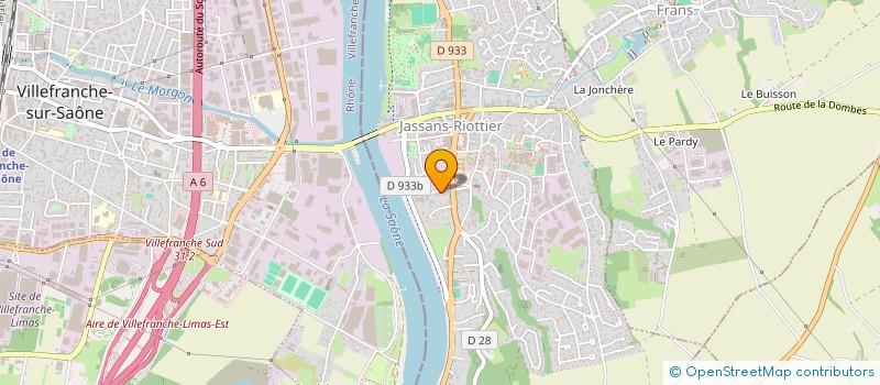 localisation de l'entreprise SCI ALILUC  JASSANS-RIOTTIER