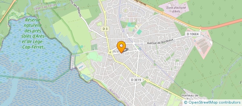 localisation de l'entreprise SCI ALIMAJA  ARES