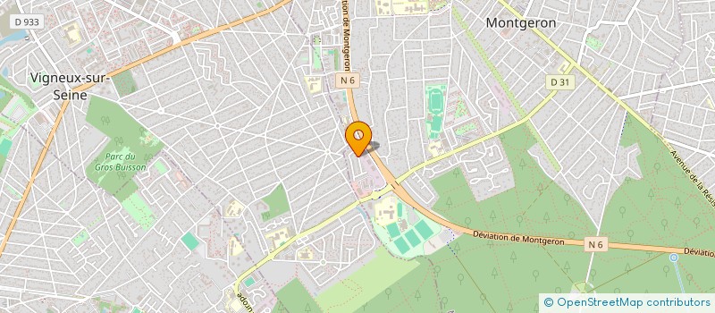 localisation de l'entreprise SCI ALIMAT à MONTGERON