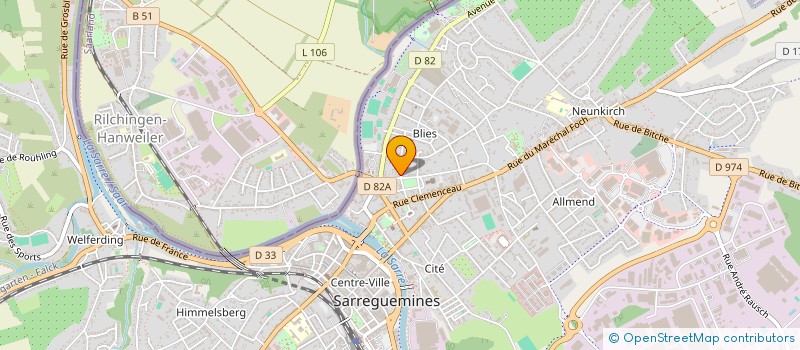 localisation de l'entreprise SCI ALIMAU à SARREGUEMINES