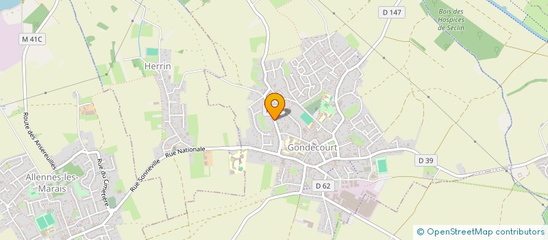 localisation de l'entreprise SCI ALIMAX  GONDECOURT