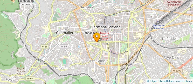 localisation de l'entreprise SCI ALIMAX  CLERMONT-FERRAND