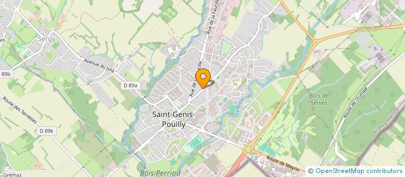 localisation de l'entreprise SCI ALIMAX-JACQUET à SAINT-GENIS-POUILLY