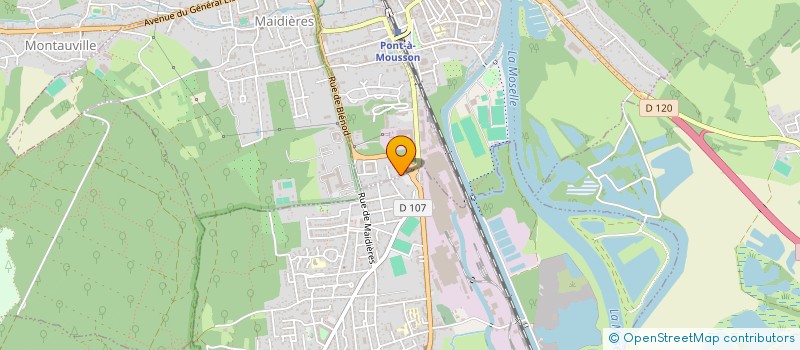 localisation de l'entreprise SCI ALIMO  PONT-A-MOUSSON