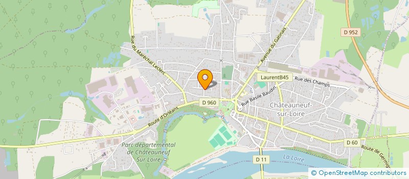 localisation de l'entreprise SCI ALIMOJE à CHATEAUNEUF-SUR-LOIRE