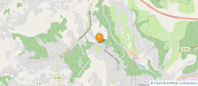 localisation de l'entreprise SCI ALINA  USSAC