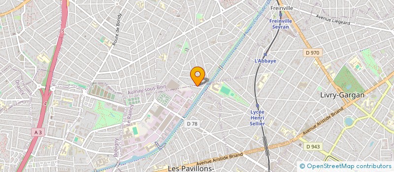 localisation de l'entreprise SCI ALINAD  LES PAVILLONS SOUS BOIS