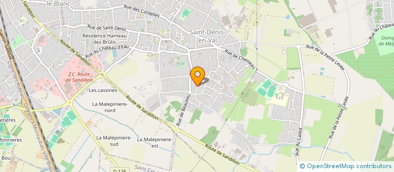 localisation de l'entreprise SCI ALINAIS à SAINT-DENIS-EN-VAL