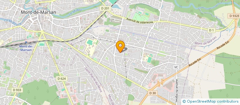 localisation de l'entreprise SCI ALINE  MONT-DE-MARSAN