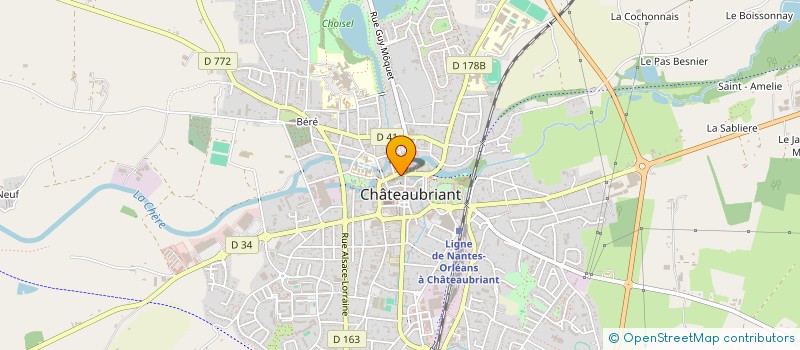 localisation de l'entreprise SCI ALINE  CHATEAUBRIANT