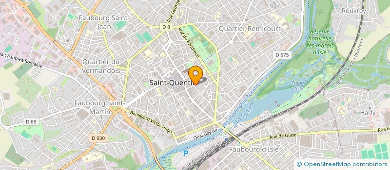 localisation de l'entreprise SCI ALINE à SAINT-QUENTIN