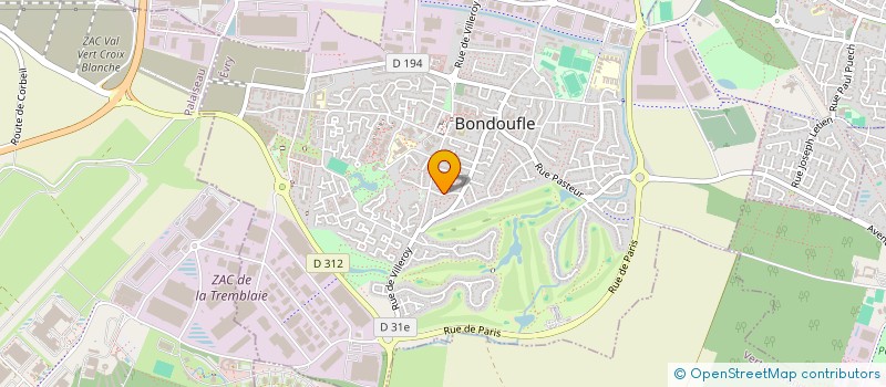 localisation de l'entreprise SCI ALINE à BONDOUFLE