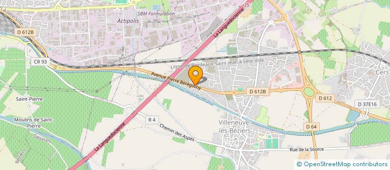 localisation de l'entreprise SCI ALINE  VILLENEUVE-LES-BEZIERS