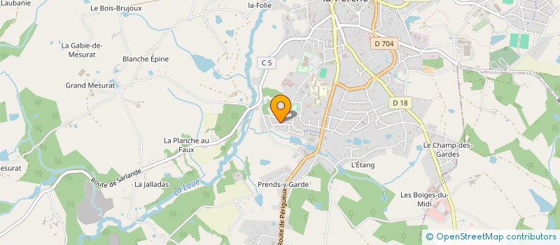 localisation de l'entreprise SCI ALINEA  COUSSAC-BONNEVAL