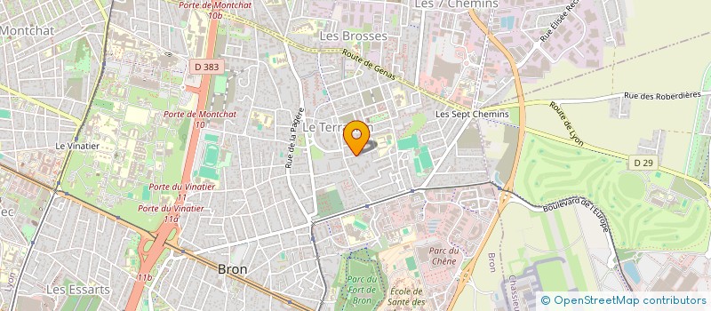 localisation de l'entreprise SCI ALINIM  BRON