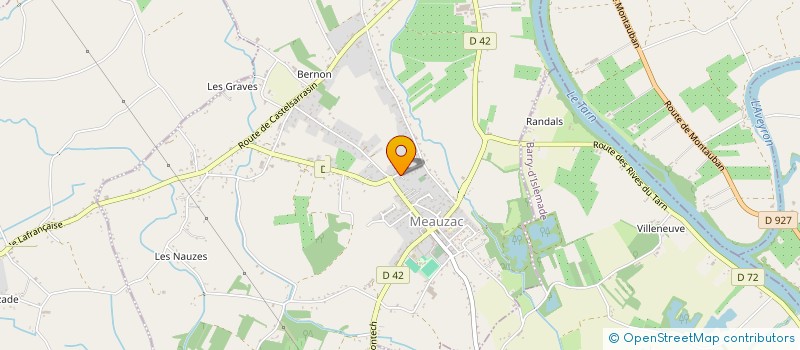 localisation de l'entreprise SCI ALIONA  MEAUZAC