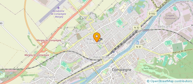 localisation de l'entreprise SCI ALIPHANE  MARGNY-LES-COMPIEGNE