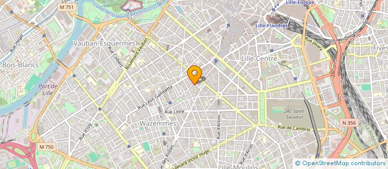 localisation de l'entreprise SCI ALIS à LILLE