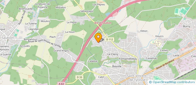 localisation de l'entreprise SCI ALISEA 3 à SAINT-VINCENT-DE-TYROSSE