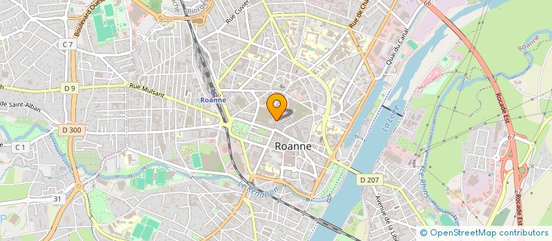 localisation de l'entreprise SCI ALISEE  ROANNE