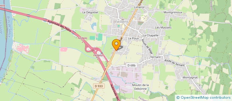 localisation de l'entreprise SCI ALISES  FEILLENS