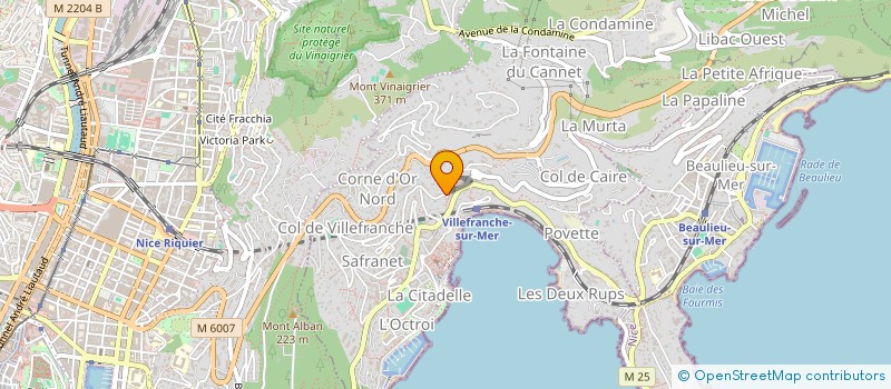 localisation de l'entreprise SCI ALISKIA à VILLEFRANCHE-SUR-MER