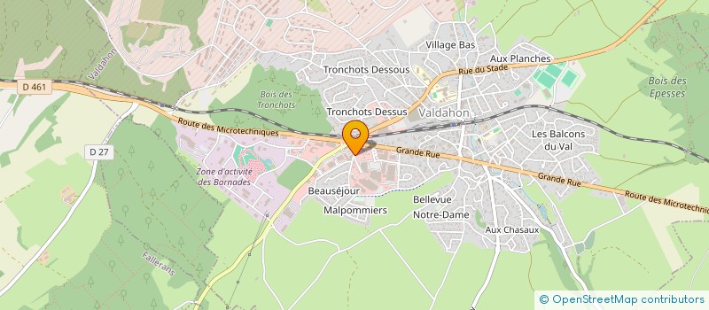 localisation de l'entreprise SCI ALISTE  VALDAHON