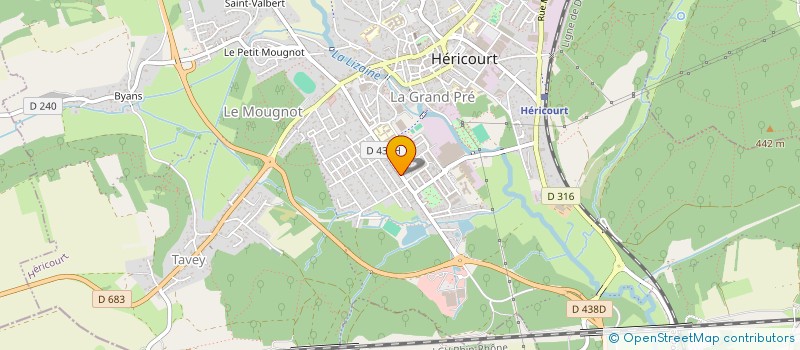 localisation de l'entreprise SCI ALIVAIN  HERICOURT