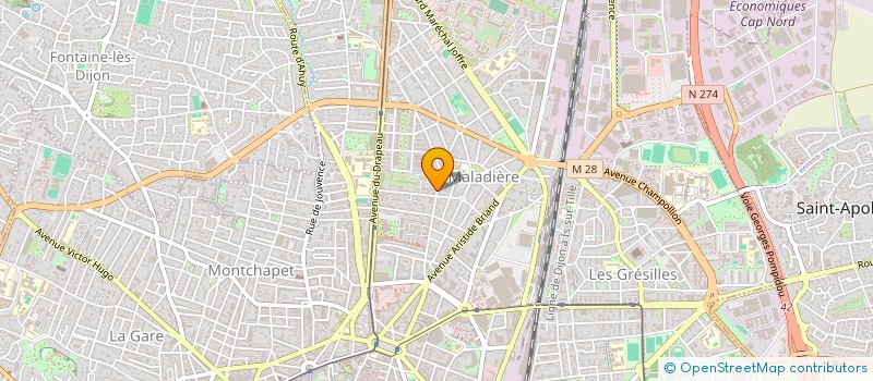 localisation de l'entreprise SCI ALIX à DIJON