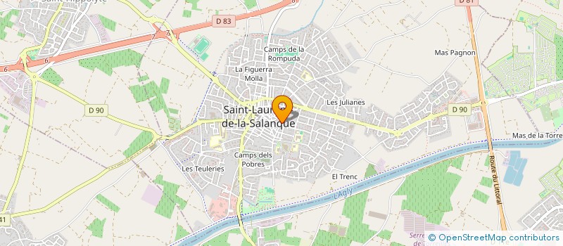 localisation de l'entreprise SCI ALIXEL  SAINT-LAURENT-DE-LA-SALANQUE