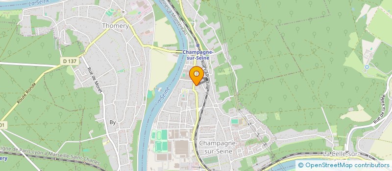 localisation de l'entreprise SCI ALIXEO  CHAMPAGNE-SUR-SEINE