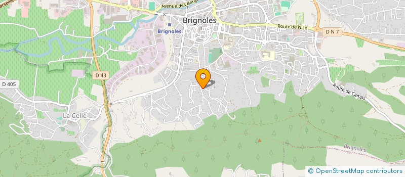 localisation de l'entreprise SCI ALIXIA à BRIGNOLES