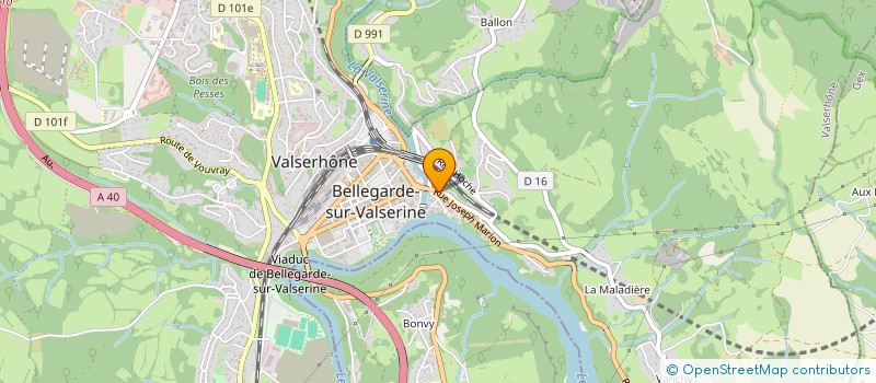 localisation de l'entreprise SCI ALIYA à VALSERHONE