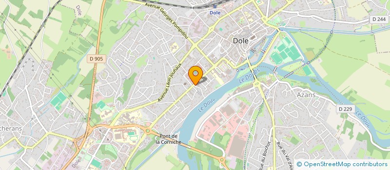 localisation de l'entreprise SCI ALIYANCE à DOLE