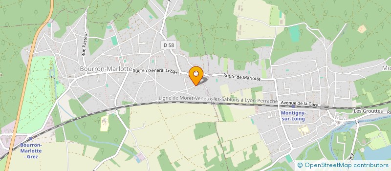 localisation de l'entreprise SCI ALIZE à BOURRON-MARLOTTE