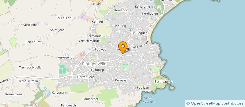 localisation de l'entreprise SCI ALIZE  PLOUGONVELIN