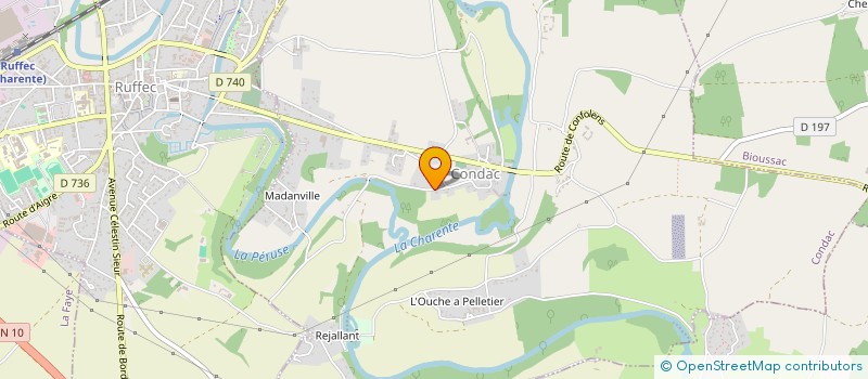 localisation de l'entreprise SCI ALIZE CHARENTE à CONDAC