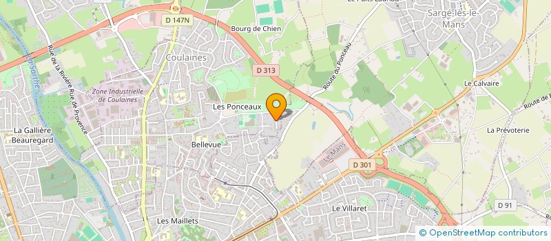 localisation de l'entreprise SCI ALIZEA INVEST  COULAINES