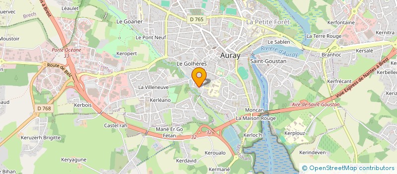 localisation de l'entreprise SCI ALIZEE à AURAY