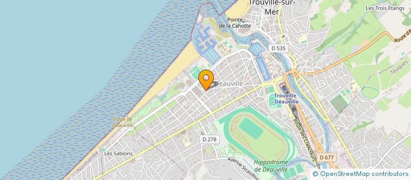 localisation de l'entreprise SCI ALIZEE à DEAUVILLE