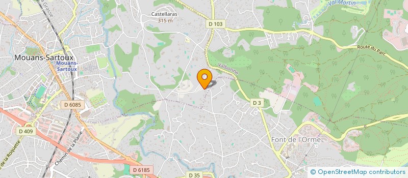 localisation de l'entreprise SCI ALIZEE  MOUANS-SARTOUX