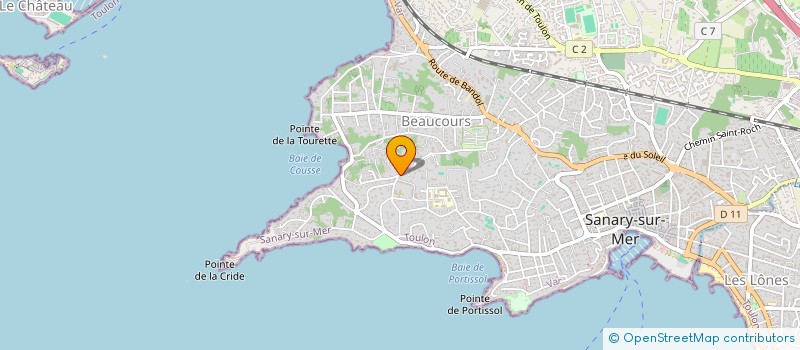 localisation de l'entreprise SCI ALIZEE à SANARY-SUR-MER
