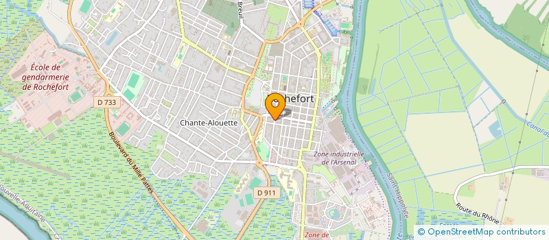 localisation de l'entreprise SCI ALIZEE  ROCHEFORT