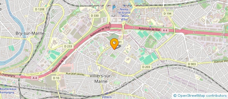 localisation de l'entreprise SCI ALIZEE  VILLIERS-SUR-MARNE