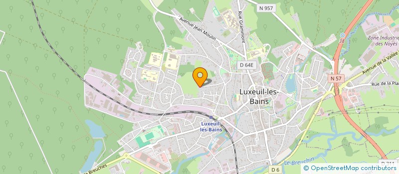 localisation de l'entreprise SCI ALIZEE à LUXEUIL-LES-BAINS