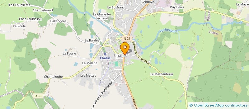 localisation de l'entreprise SCI ALIZEES à CHALUS