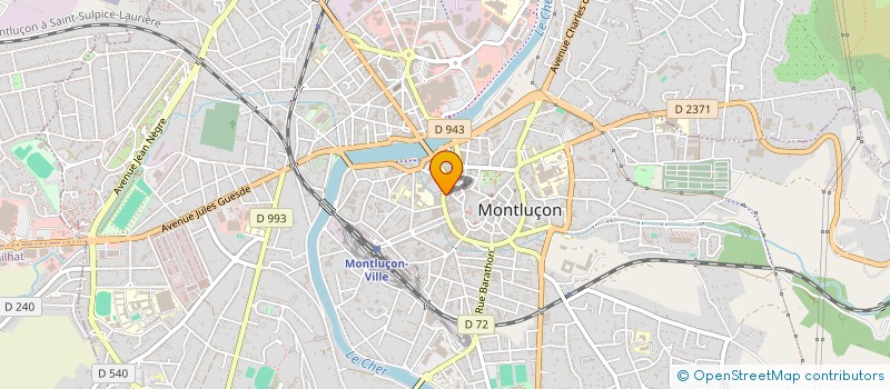 localisation de l'entreprise SCI ALIZES à MONTLUCON
